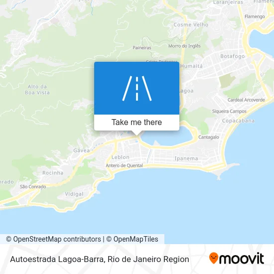 Autoestrada Lagoa-Barra map