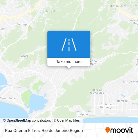 Rua Oitenta E Três map