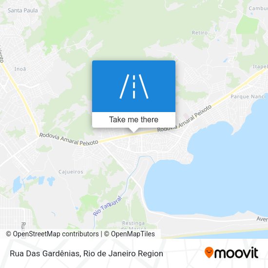 Rua Das Gardênias map