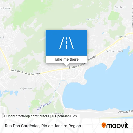 Rua Das Gardênias map