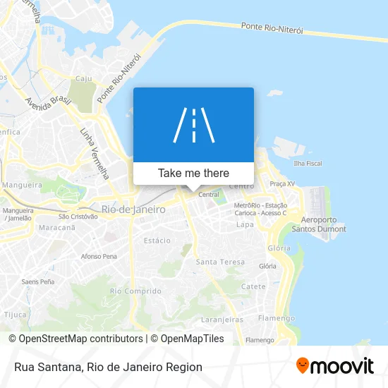 Rua Santana map