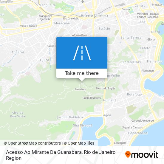 Acesso Ao Mirante Da Guanabara map