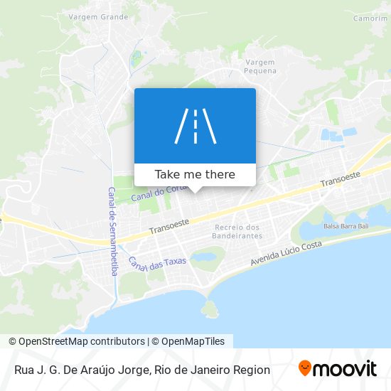Mapa Rua J. G. De Araújo Jorge