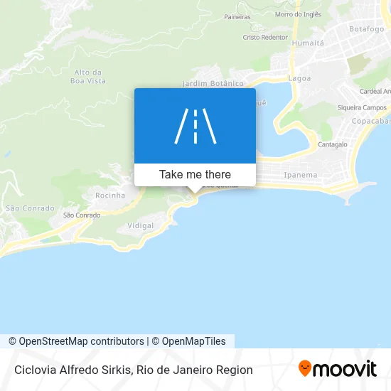 Ciclovia Alfredo Sirkis map