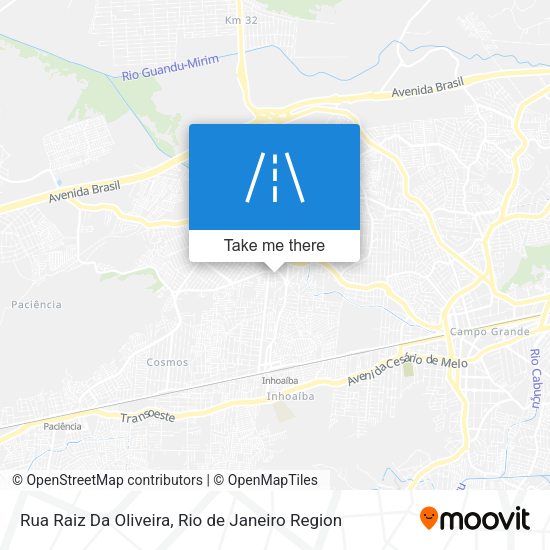 Rua Raiz Da Oliveira map