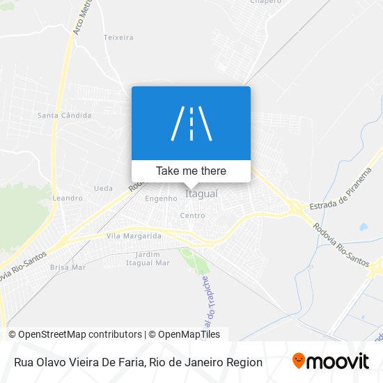 Mapa Rua Olavo Vieira De Faria