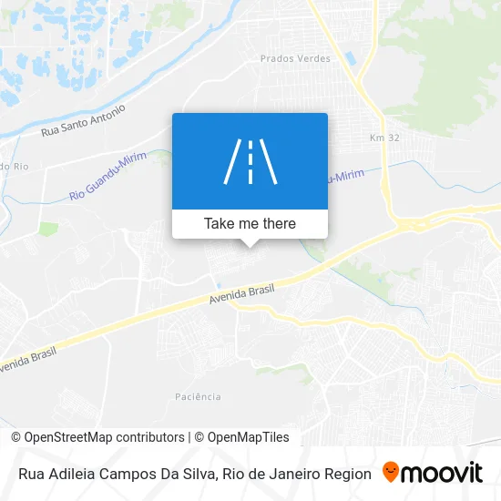 Rua Adileia Campos Da Silva map