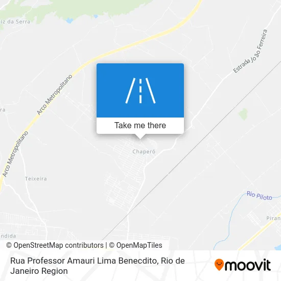 Rua Professor Amauri Lima Benecdito map