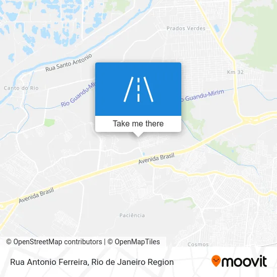 Rua Antonio Ferreira map