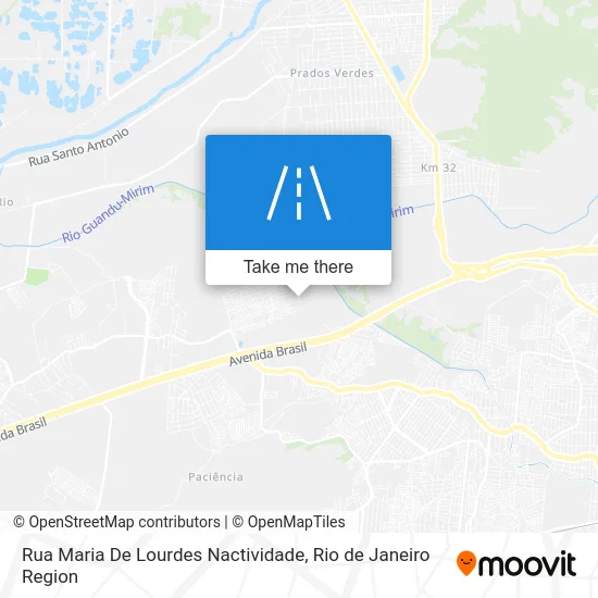 Rua Maria De Lourdes Nactividade map