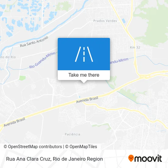 Rua Ana Clara Cruz map