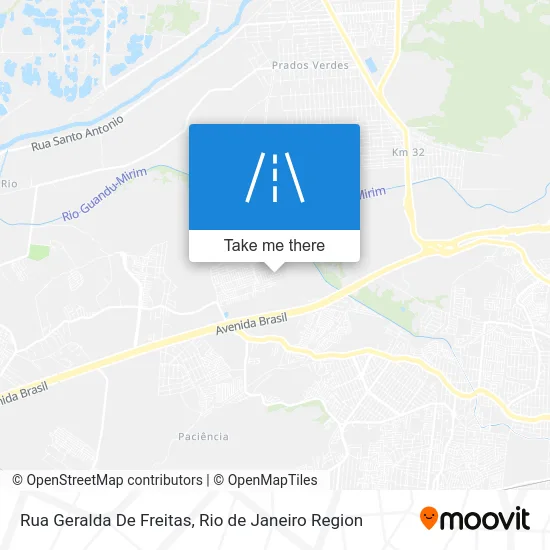 Rua Geralda De Freitas map