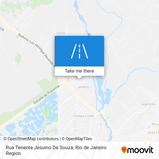 Rua Tenente Jesuino De Souza map