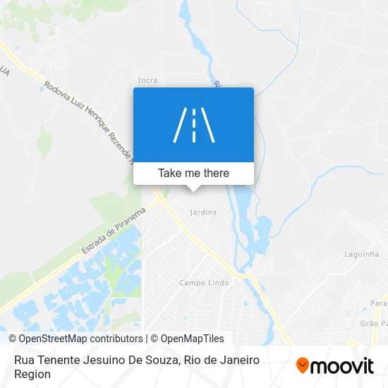 Rua Tenente Jesuino De Souza map