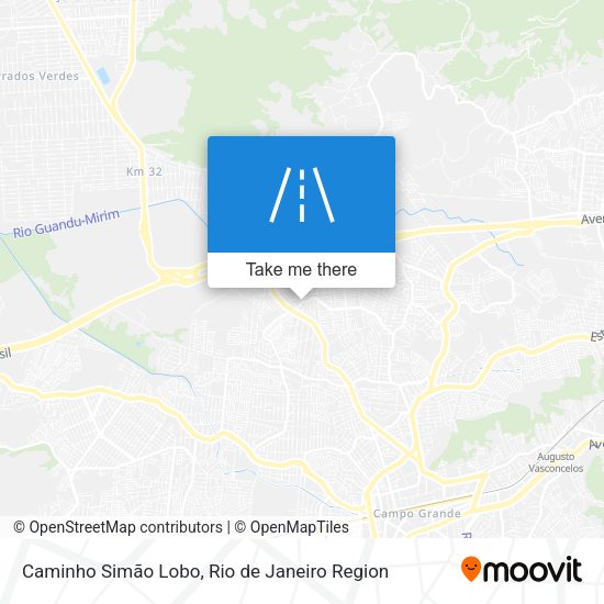 Caminho Simão Lobo map