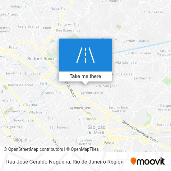 Rua José Geraldo Nogueira map