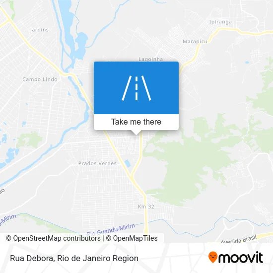 Rua Debora map