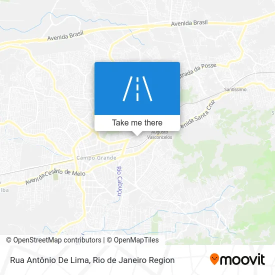 Rua Antônio De Lima map