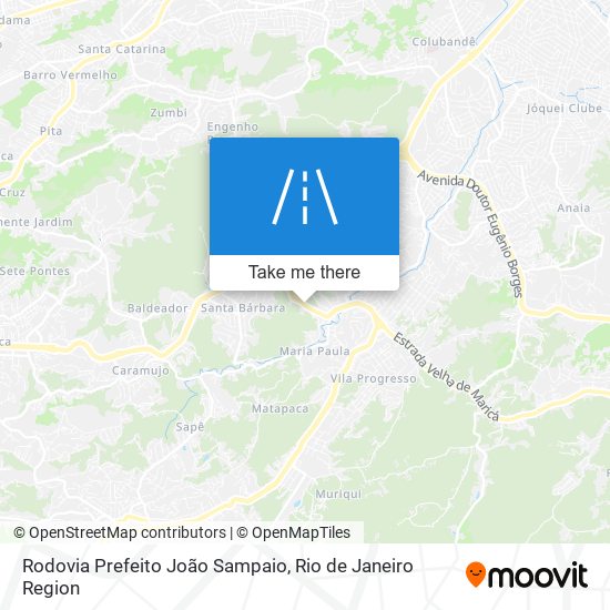 Rodovia Prefeito João Sampaio map