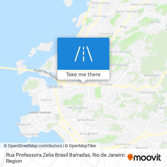 Mapa Rua Professora Zelia Brasil Barradas