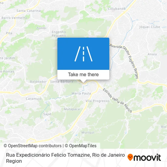 Rua Expedicionário Felicio Tomazine map