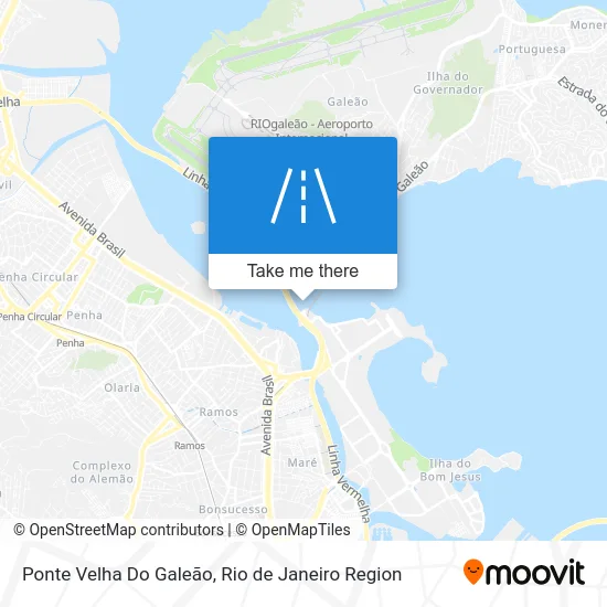 Ponte Velha Do Galeão map