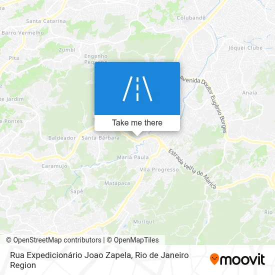 Rua Expedicionário Joao Zapela map