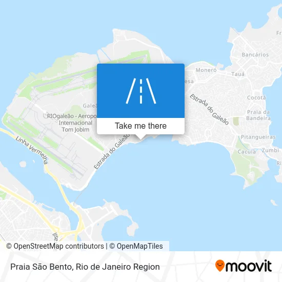 Praia São Bento map