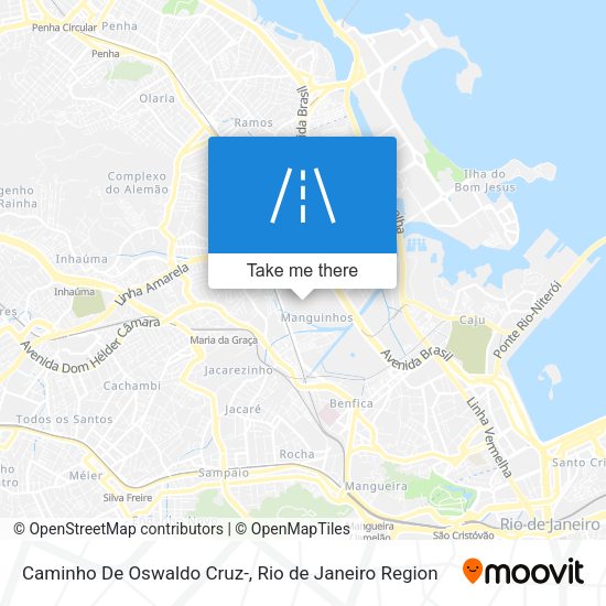 Caminho De Oswaldo Cruz- map