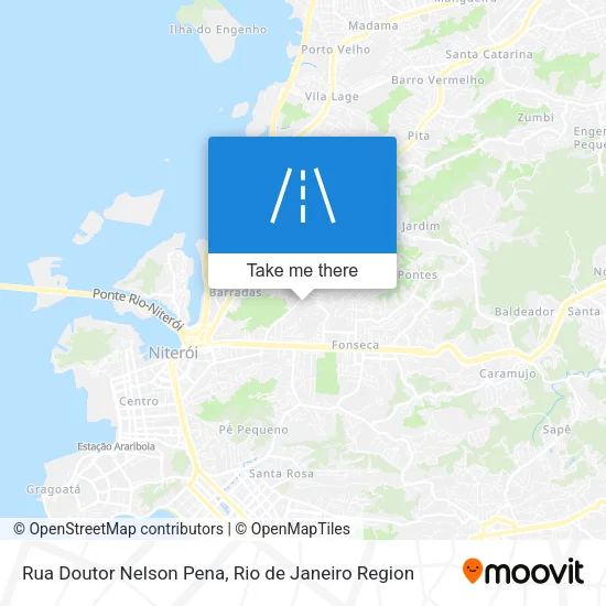 Rua Doutor Nelson Pena map