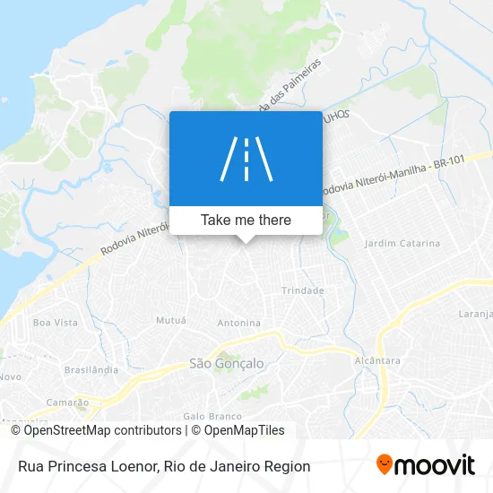 Rua Princesa Loenor map