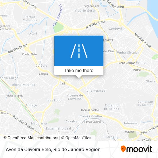 Avenida Oliveira Belo map