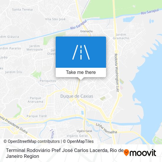 Terminal Rodoviário Pref José Carlos Lacerda map