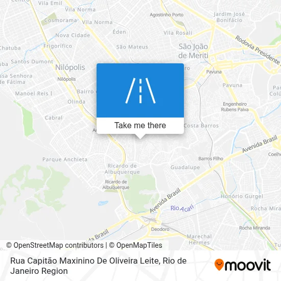 Rua Capitão Maxinino De Oliveira Leite map