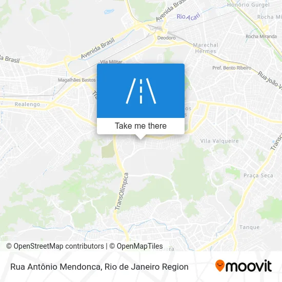 Rua Antônio Mendonca map