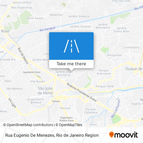Mapa Rua Eugenio De Menezes