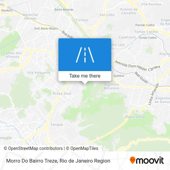 Morro Do Bairro Treze map