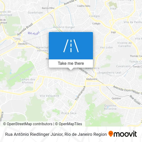 Rua Antônio Riedlinger Júnior map