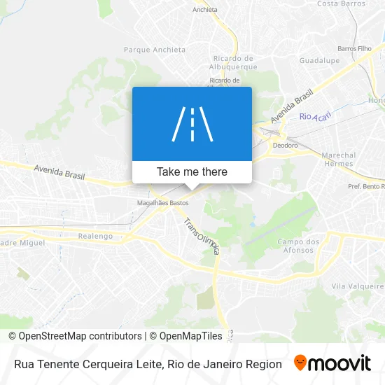 Rua Tenente Cerqueira Leite map