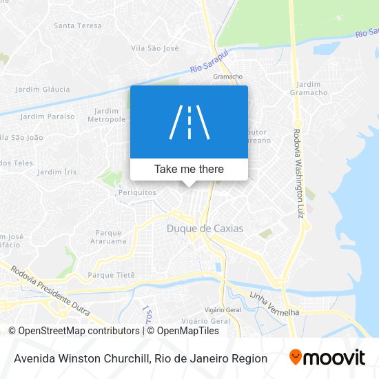 Avenida Winston Churchill map