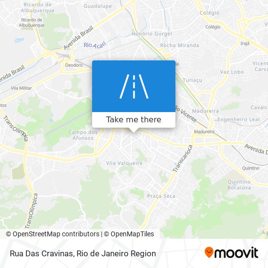 Mapa Rua Das Cravinas