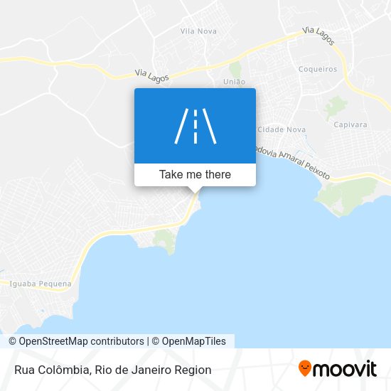 Rua Colômbia map