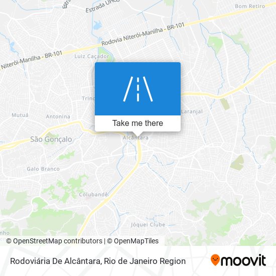 Rodoviária De Alcântara map