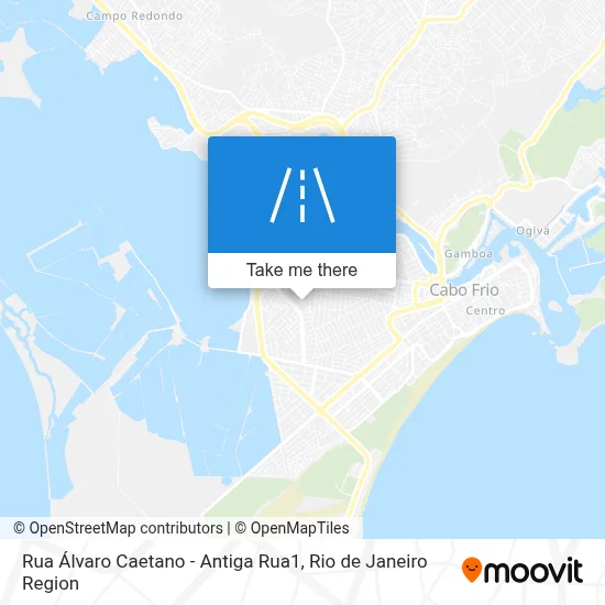 Rua Álvaro Caetano - Antiga Rua1 map
