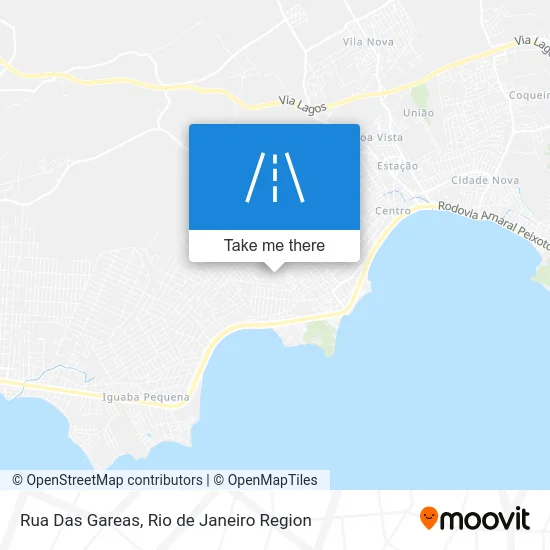 Rua Das Gareas map