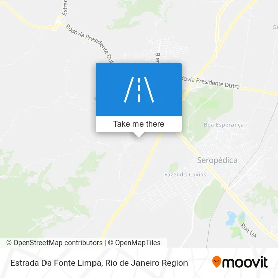 Estrada Da Fonte Limpa map