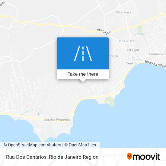 Rua Dos Canários map