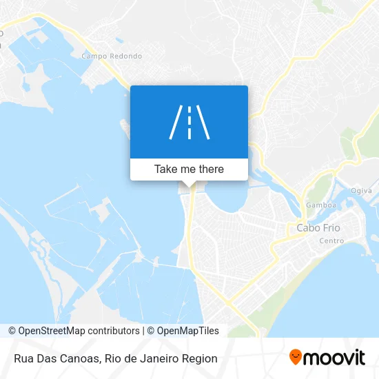 Rua Das Canoas map