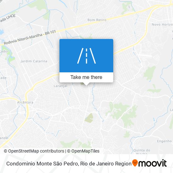 Mapa Condominio Monte São Pedro