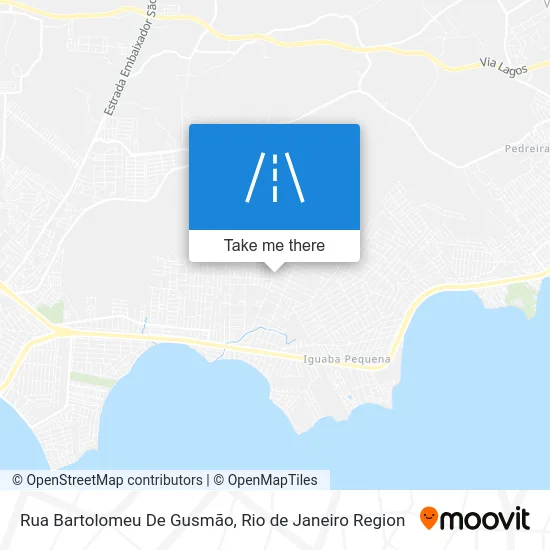 Rua Bartolomeu De Gusmão map